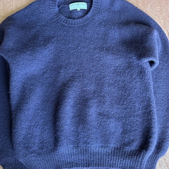 Peruvian Connection Crew Neck Alpaca Sweater XL purple, Academia, Classic Style - Picture 4 of 5